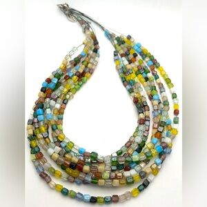 Zad Multicolor Beaded Necklace